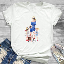 Load image into Gallery viewer, Women Shirt Ladies Female T Womens Mom Life Boy Girl Cute Fashion T-shirt Graphic Short Sleeve Summer Printed Top Tshirt