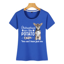 Load image into Gallery viewer, Tops T Shirt Women chihuahua are like potato Sexy Harajuku Short Female Tshirt