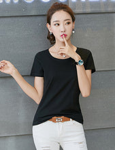 Load image into Gallery viewer, 2020 Summer Fashion T Shirt black  Women Woman Tshirt
